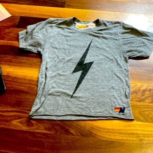 Lightnin bolt size xs aviator nation tee